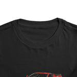 Red Corvette C8 Toddler T-Shirt – Mid-Engine Supercar Kids Tee