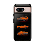 1970 Challenger Phone Case Orange, Three-View Vector Tough Cover