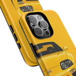 Yellow Supra Phone Case, MK4 90s JDM Legend Tough Protective Cover for Men