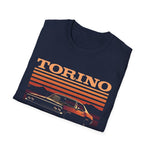Torino Retro Sunset Car T-Shirt Classic Muscle Graphic Tee