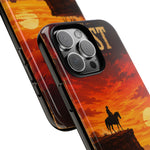 Western Sunset Cowboy Phone Case | Rugged Protective Cover