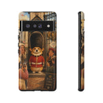 Corgi Royal Guard phone case | Cute British corgi soldier illustration