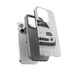 White MK4 Supra Phone Case, Retro 90s JDM Tough Cover for Car Enthusiasts