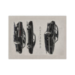 1969 Charger Sketches Velveteen Microfiber Blanket | Classic Muscle Car Throw