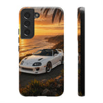 Supra MK4 Super White Targa Coastal Art Tough Phone Case
