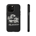 White S2000 Roadster Collage JDM Tough Phone Case Cover Gift