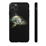 Snook Fishing Phone Case, Saltwater Portrait Black Cover, Gift