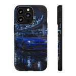 Skyline GT-R R34 Bayside Blue Tokyo Night Art Tough Phone Case