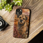 Border Terrier Earthy Watercolor Art Tough Phone Case