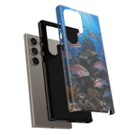 Snapper Reef Phone Case, Sunlit School Ocean Fishing Tough Cover