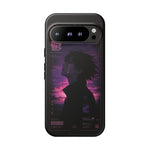 Melancholy Data Poster Phone Case, Glitch Anime Sky Tough Cover