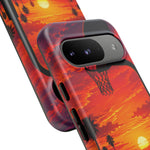 Basketball Court Sunset Phone Case | Tough Phone Case