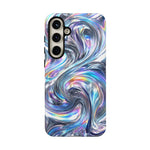 Chrome Metallic Swirl  Art Tough Phone Case