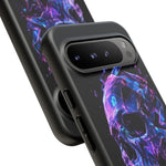 Holographic Skull Phone Case, Shattered Glass Iridescent Cover