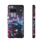 Skyline GT-R Tokyo Rain JDM Night Art Tough Phone Case