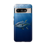 Yellowfin Tuna Phone Case, Deep Blue Water Tough Cover, Gift