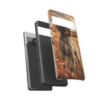 German Wirehaired Pointer Autumn Art Tough Phone Case