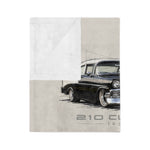 1956 Chevy 210 Custom Classic Car Velveteen Blanket | Vintage Auto Trio