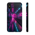 Neon Future Subway Station Tough Phone Case Cover Gift Art