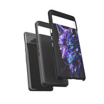 Holographic Wolf Phone Case, Fractured Prism Iridescent Cover
