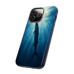 Barracuda Silhouette Phone Case, Sunlit Marine Art Tough Cover