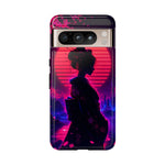 Neon Geisha Silhouette Phone Case | Tough Cover