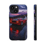 F40 Legendary Supercar Prancing Red Speed Art Tough Phone Case