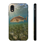 Redfish Phone Case, Seagrass Flat Underwater Art Cover