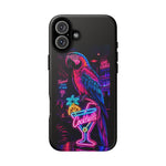 Neon Parrot Cocktails phone case | Tough Cases