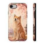 Akita Cherry Blossom Phone Case Sakura Dog Lover Gift