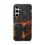 Challenger RT Phone Case, Rainy City Night Muscle Car Tough Cover