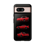 FD RX7 Phone Case Red, Three-View Vector Cover, JDM Gift