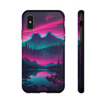 2 Rounds Canada Retina Artwork Vaporwave Phone Case – Landscape Aesthetic