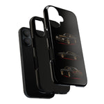 Trans Am Phone Case Black Gold, Three-View Vector Tough Cover