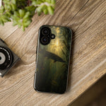 Northern Pike Fishing Phone Case, Weed Bed Silhouette Cover, Gift