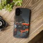 1966 GTO Orange Rainy City Tough Phone Case Cover Gift Art