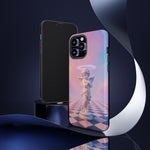 Praying Cherub Statue halo Vaporwave Aesthetic phone case