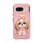 Shih Tzu Princess Kawaii Chibi Puppy Pet Dog Art Tough Phone Case
