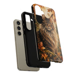 Maine Coon Forest King Watercolor Art Tough Cat Phone Case