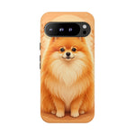 Pomeranian Tiny Fox Fluffy Art Tough Phone Case