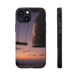 Temple Bell Sunset Phone Case Japan Zen Tough Case