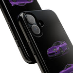 MK4 Supra Phone Case Purple, Three-View Vector Cover