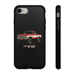 1986 Chevy K10 Red White Classic Pickup Tough Phone Case Cover