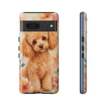 Miniature Poodle Whimsical Watercolor Art Tough Phone Case