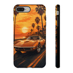 Orange Corvette C3 Stingray Sunset Palms Phone Case