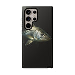 Snook Fishing Phone Case, Saltwater Portrait Black Cover, Gift