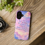 You Are Enough phone case | pastel cloud affirmation protective case