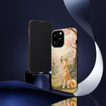 Akita under Cherry Blossoms Dog Breed Phone Case