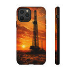 Texas Oil Rig Sunset phone case | Tough Cases