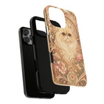 Persian Cat Floral Art Nouveau Tough Phone Case